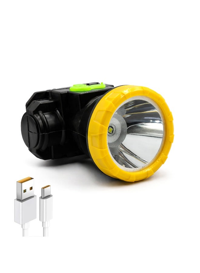 ZERO SPACE 50W LED Rechargeable Headlamp High Brightness Head Torch with Adjustable Strap Aluminium Alloy Body Long Range Beam Lithium Battery for Camping Hiking Fishing Cycling Farming Night Work Outdoor Use with Charger Belt ZJ2022 Waterproof Powerful - Image 2